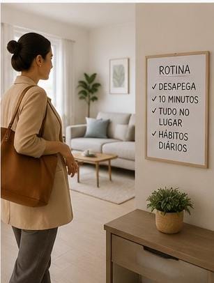 Casa organizada mesmo com rotina corrida