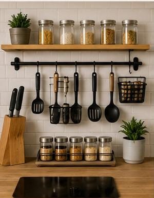 Cozinha organizada e funcional
