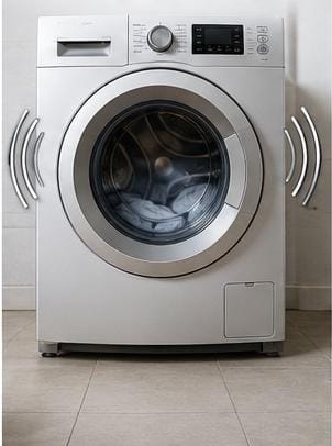 Máquina de lavar produzindo ruídos durante o funcionamento e possíveis causas.