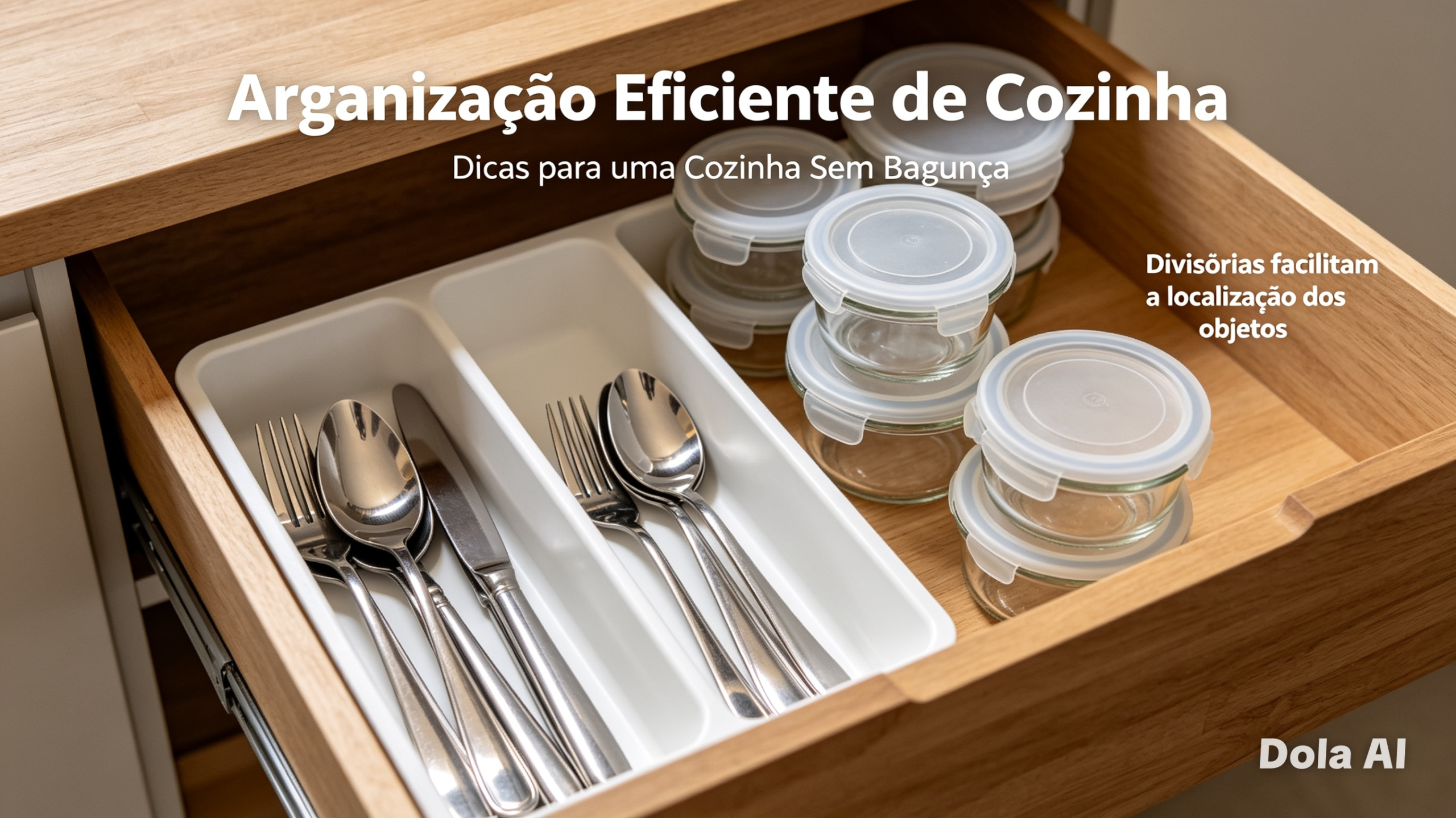 Como organizar gavetas e armários da cozinha para encontrar tudo rapidamente