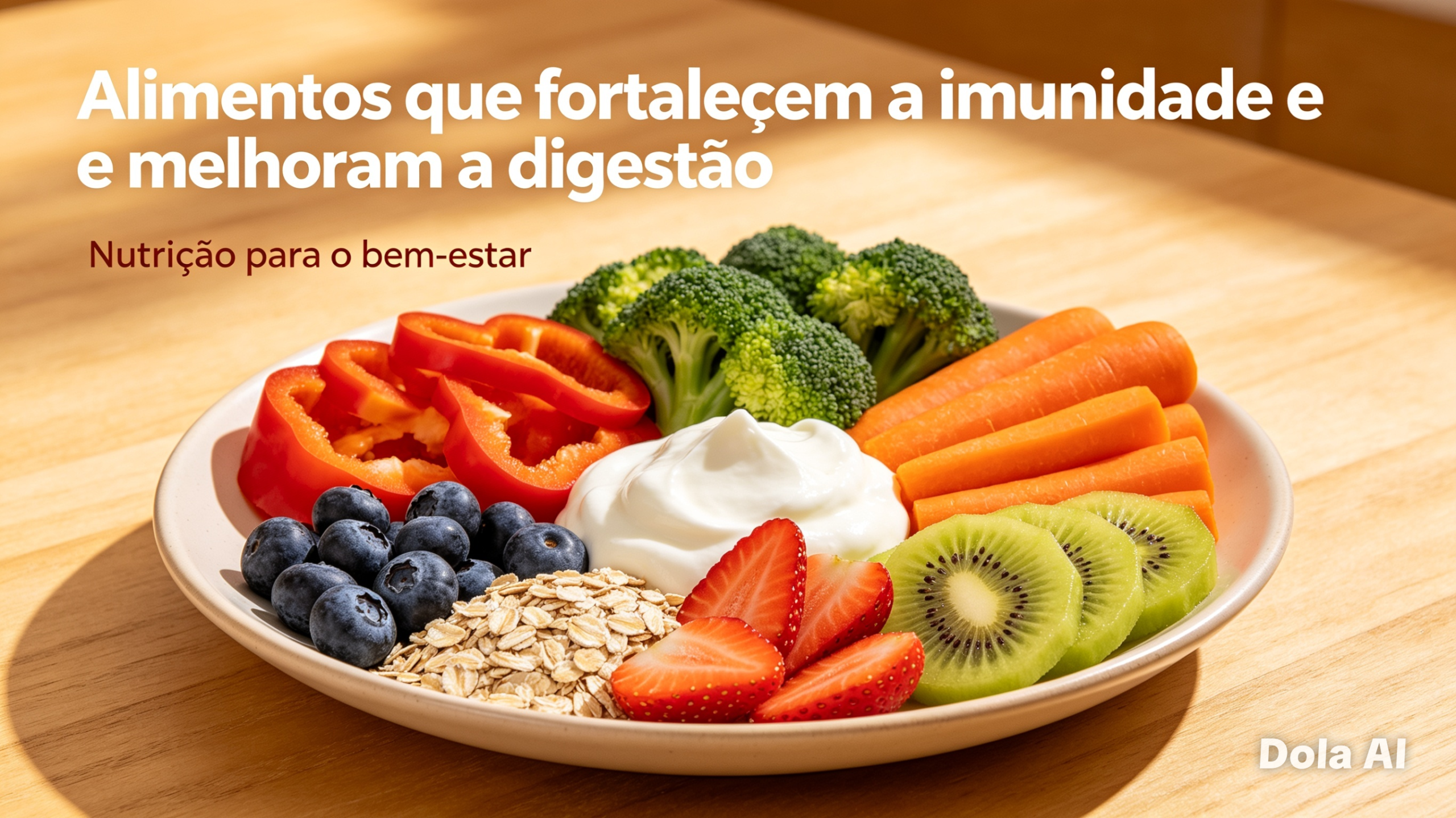 Alimentos que fortalecem a imunidade e melhoram a digestão