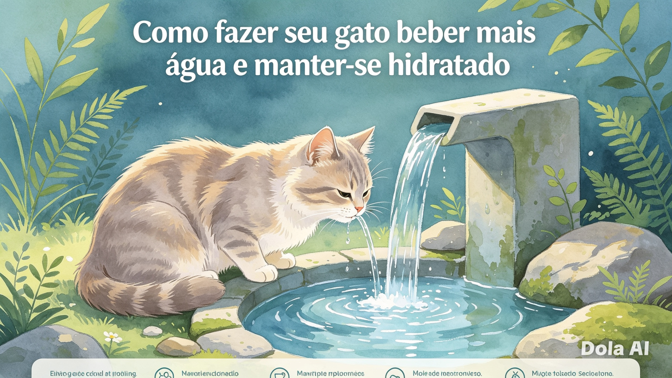 Como fazer seu gato beber mais água e manter-se hidratado