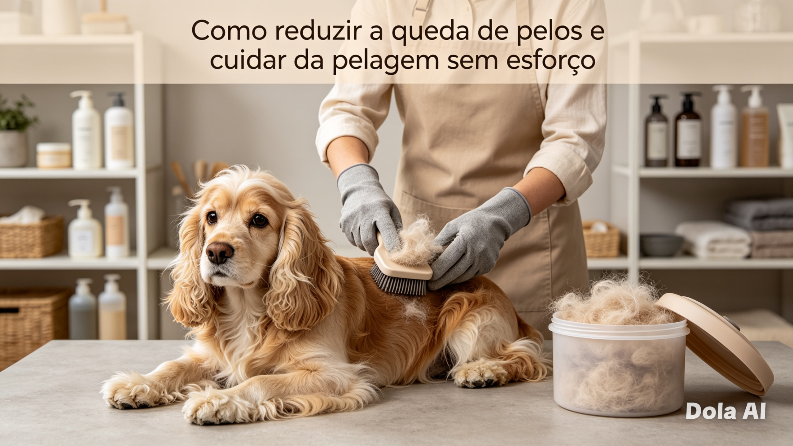 Como reduzir a queda de pelos e cuidar da pelagem sem esforço