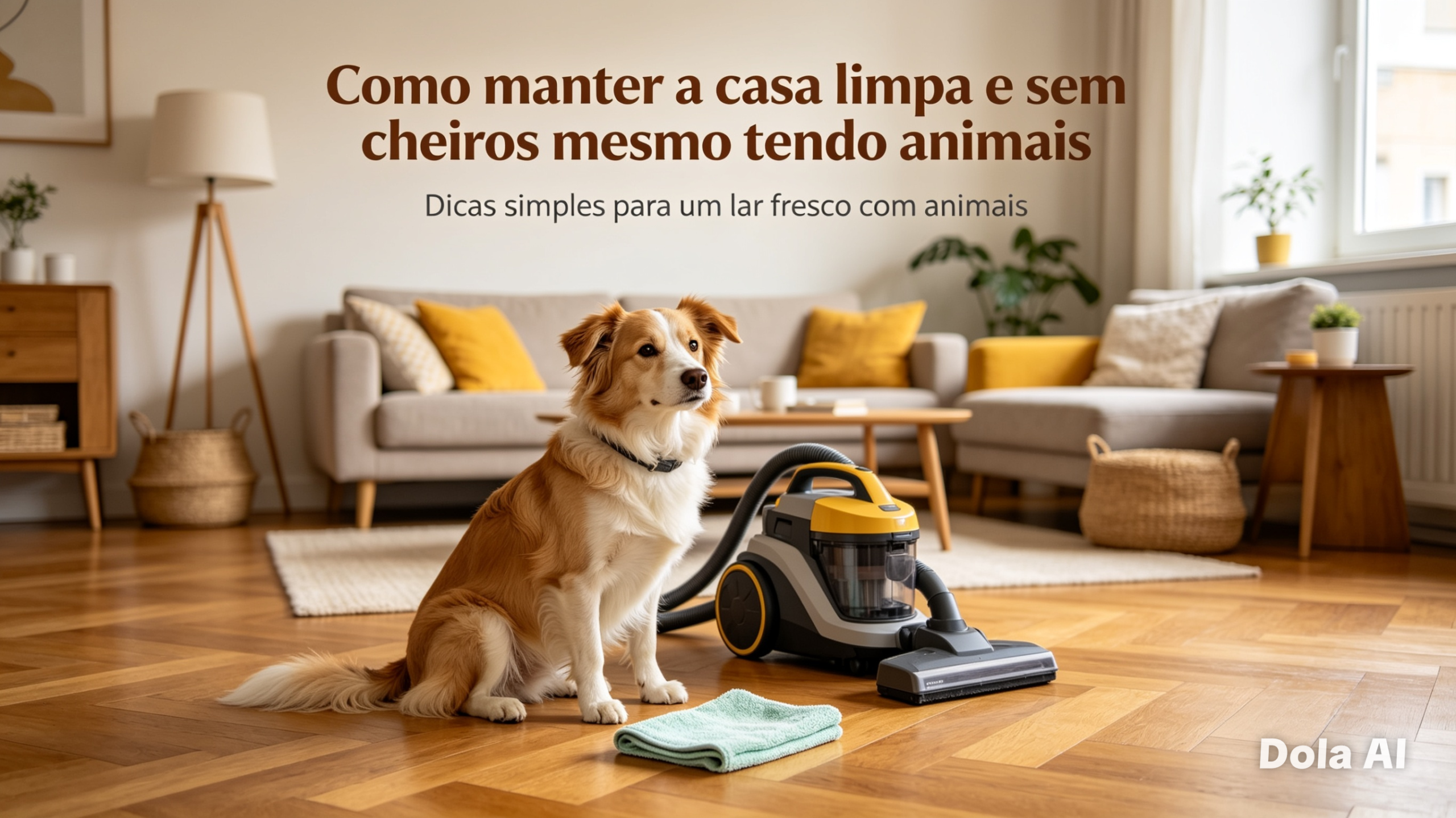 Como manter a casa limpa e sem cheiros mesmo tendo animais