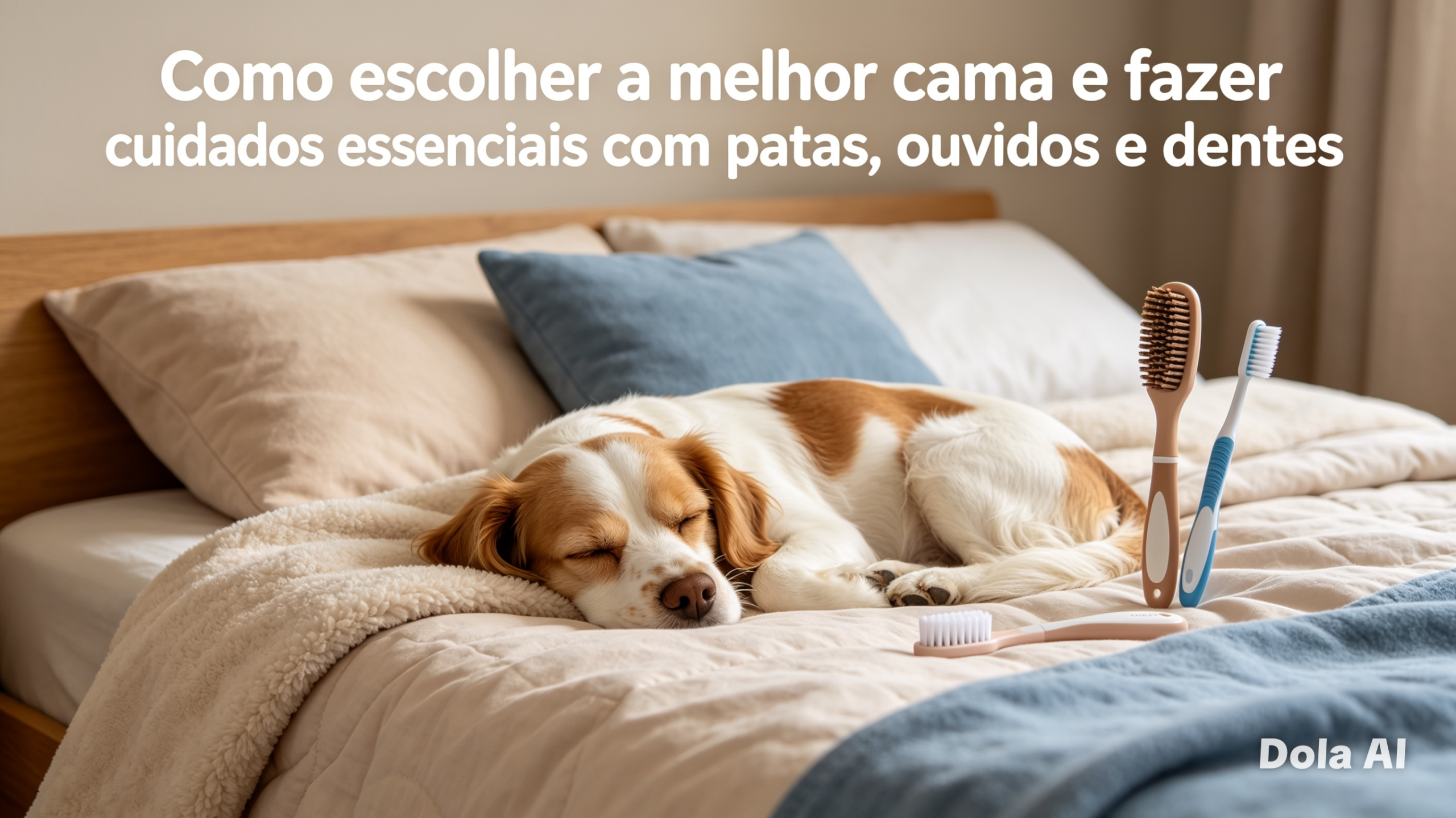 Como escolher a melhor cama e fazer cuidados essenciais com patas, ouvidos e dentes