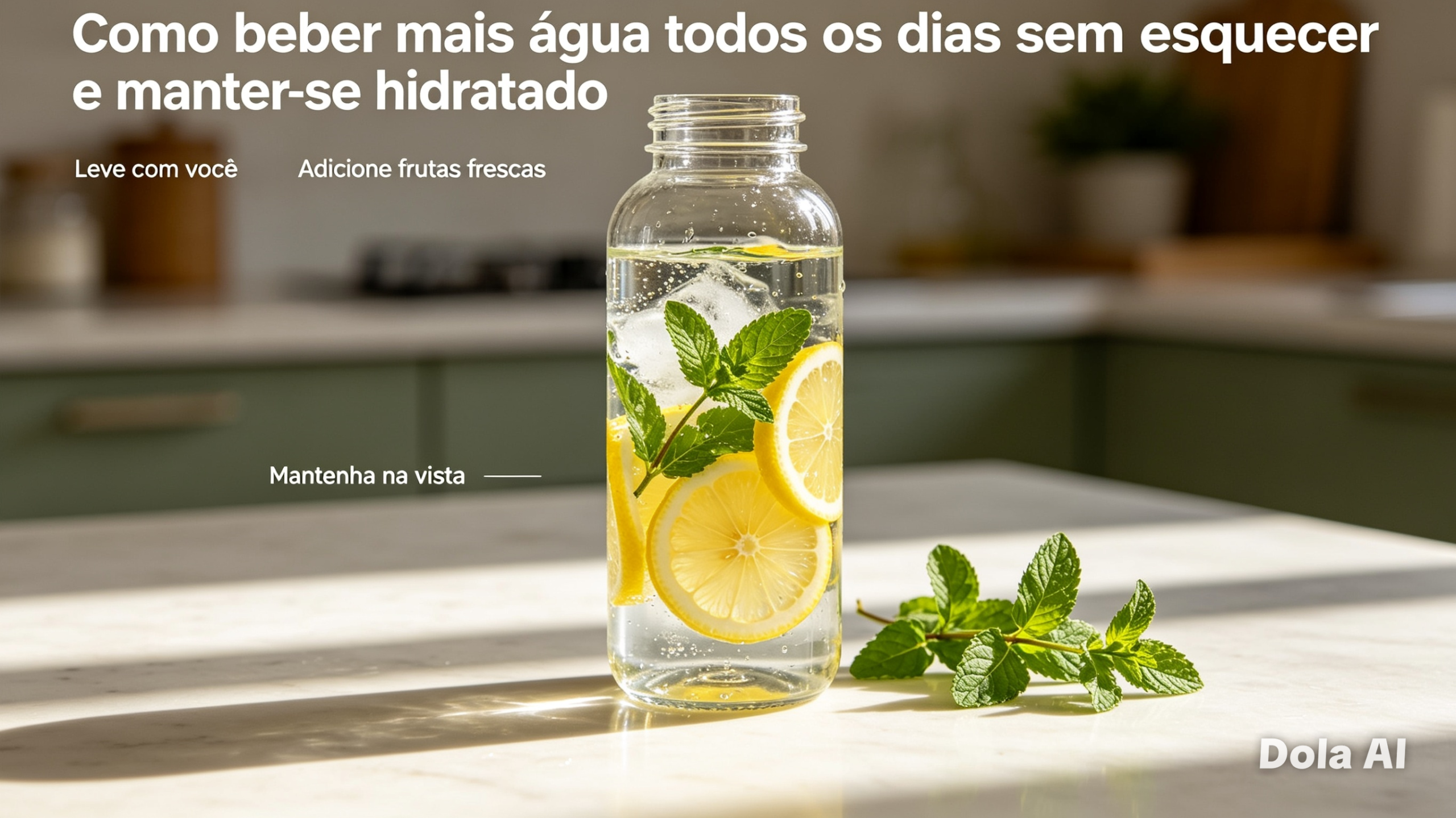 Como beber mais água todos os dias sem esquecer e manter-se hidratado
