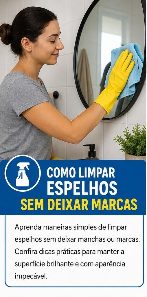 Aprenda maneiras simples de limpar espelhos sem deixar manchas ou marcas. Confira dicas práticas para manter a superfície brilhante e com aparência impecável.