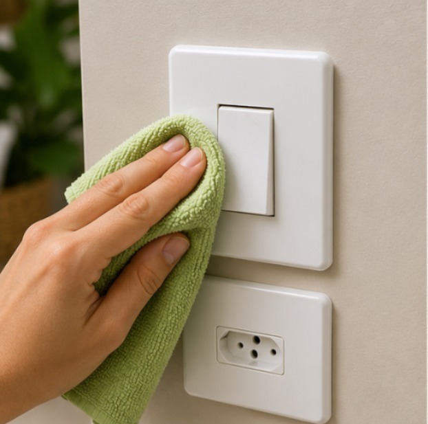 Como Limpar Interruptores e Tomadas Sem Danificar a Instalação