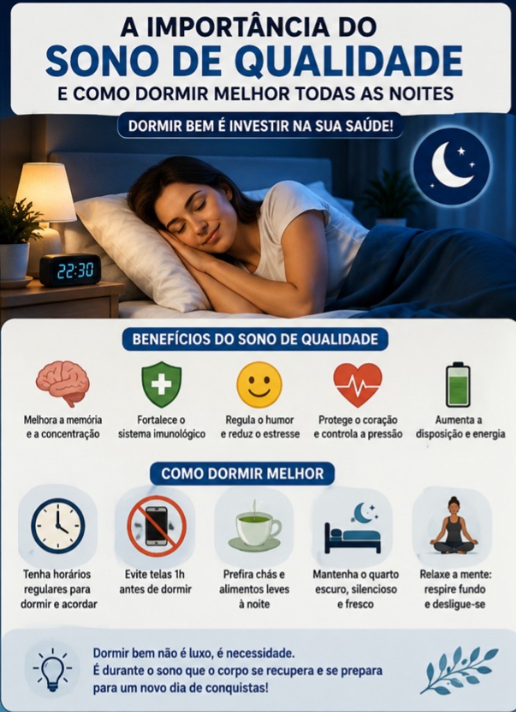 A importância do sono de qualidade e como dormir melhor todas as noites