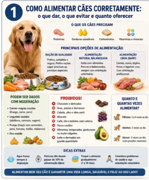 Como alimentar cães corretamente: o que dar, o que evitar e quanto oferecer
