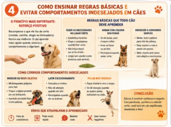 Como ensinar regras básicas e evitar comportamentos indesejados em cães