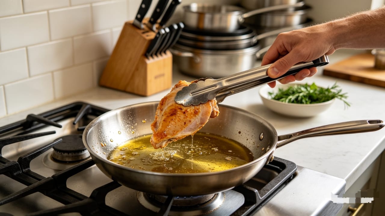 Como evitar que o óleo espirre na hora de fritar e deixar a cozinha limpa e segura